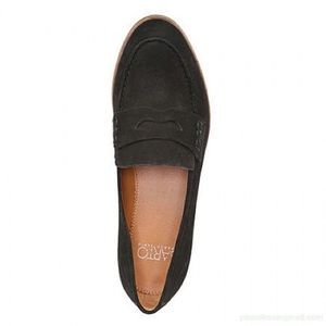 Franco Sarto Jolette Black Suede Penny Loafer